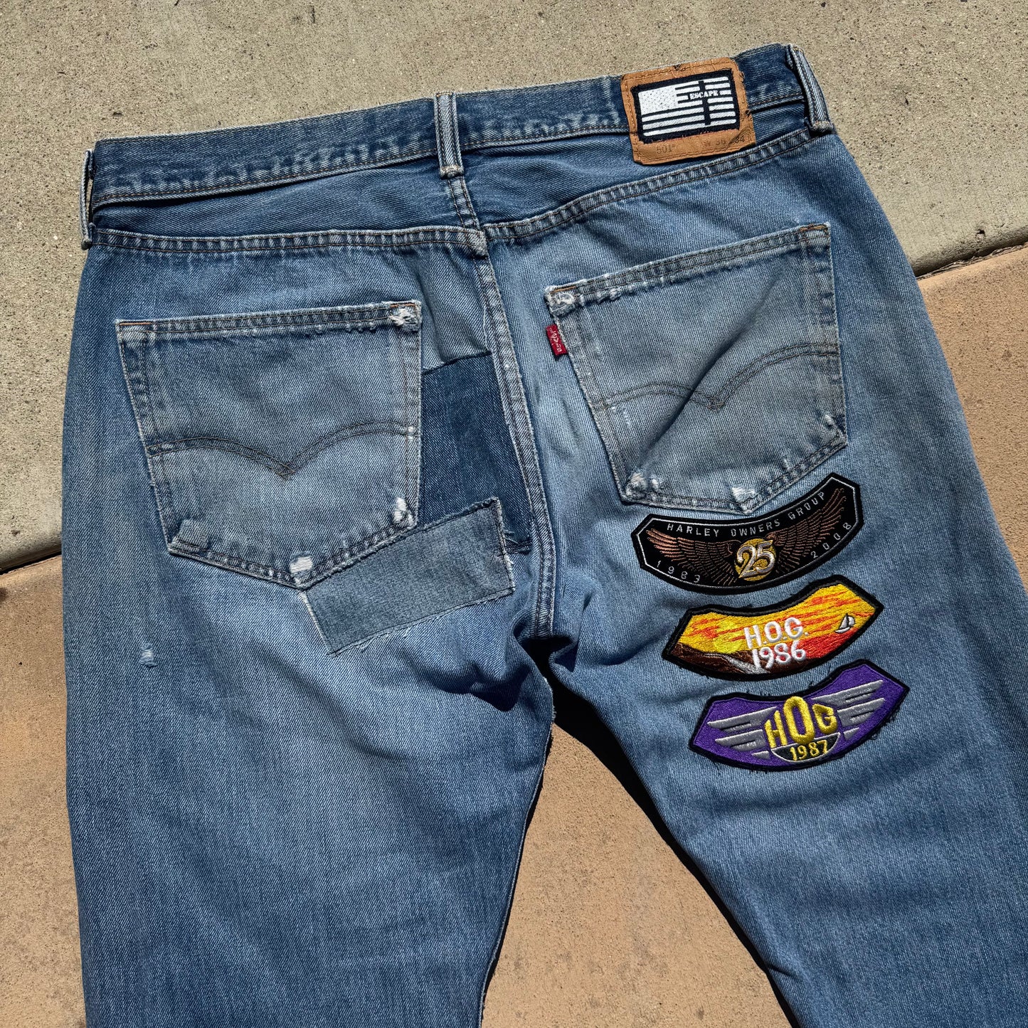 1/1 DENIM PATCHWORK LEVI’S 36x34