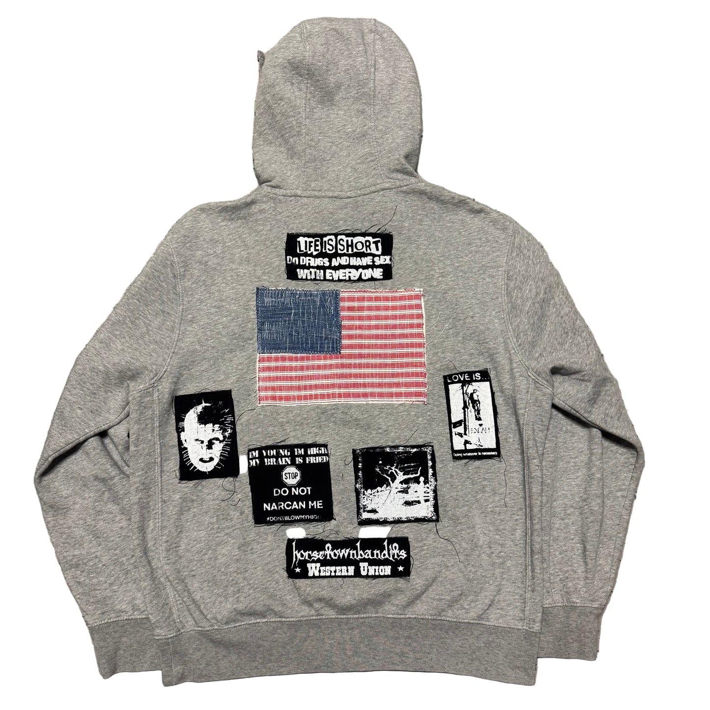 1/1 PATCHWORK ZIPUP HOODIE - MEDIUM