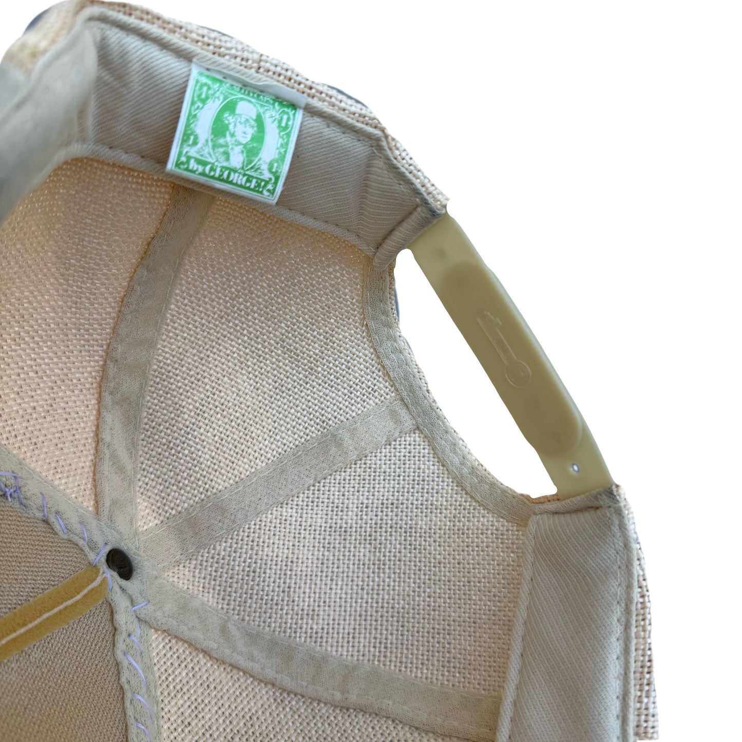 01 BURLAP TRUCKER HAT