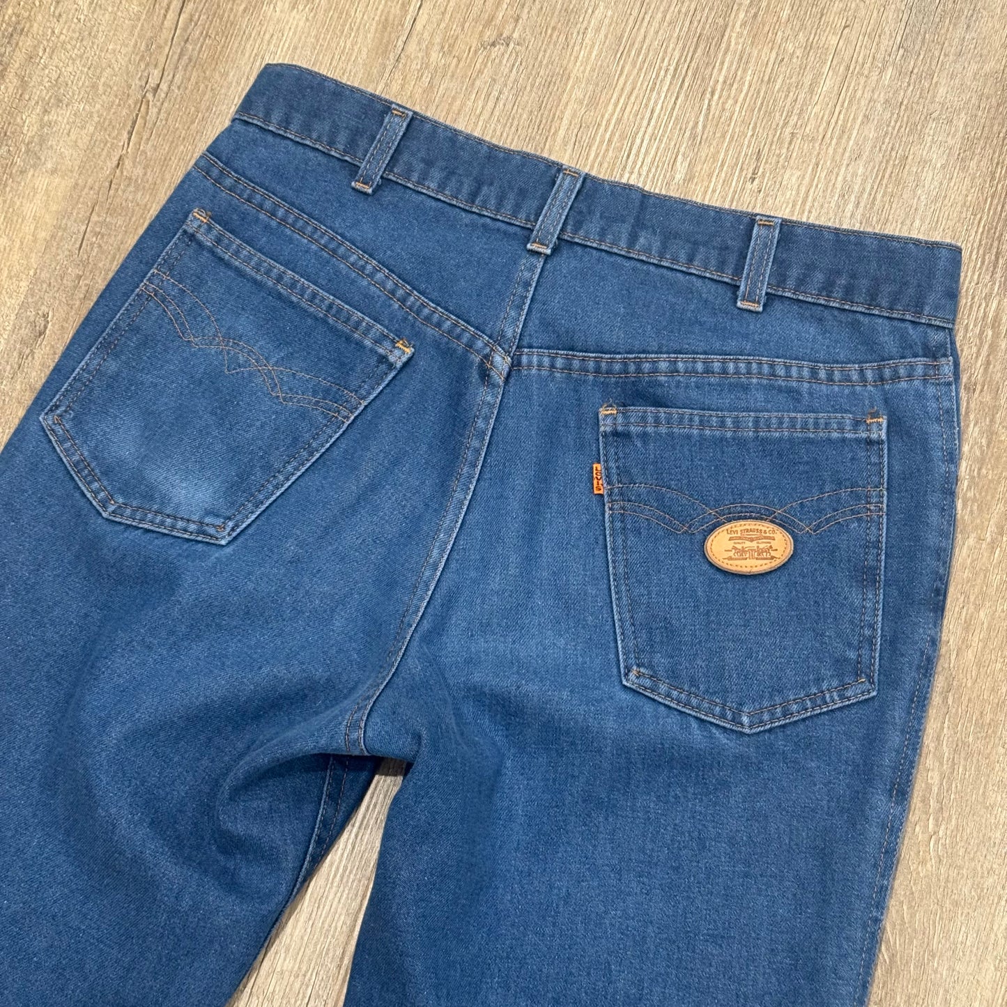 1/1 LEVIS ORANGE TAB 70s BOOTCUT JEANS 32x30