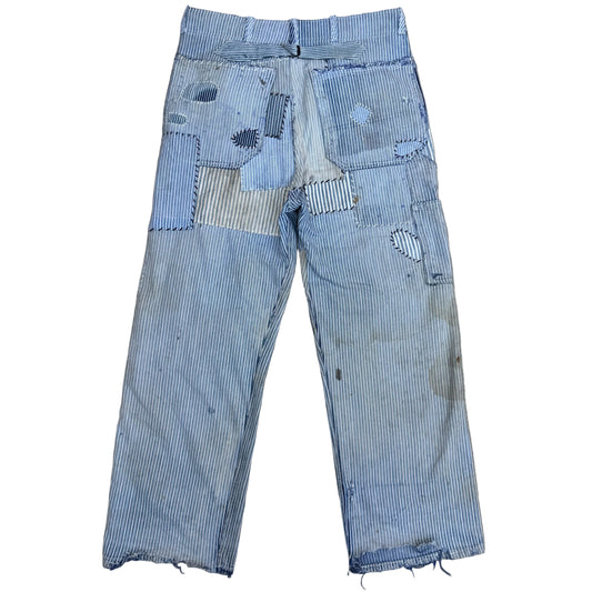 1950s ROUNDHOUSE HICKORY WORK PANTS 33x31