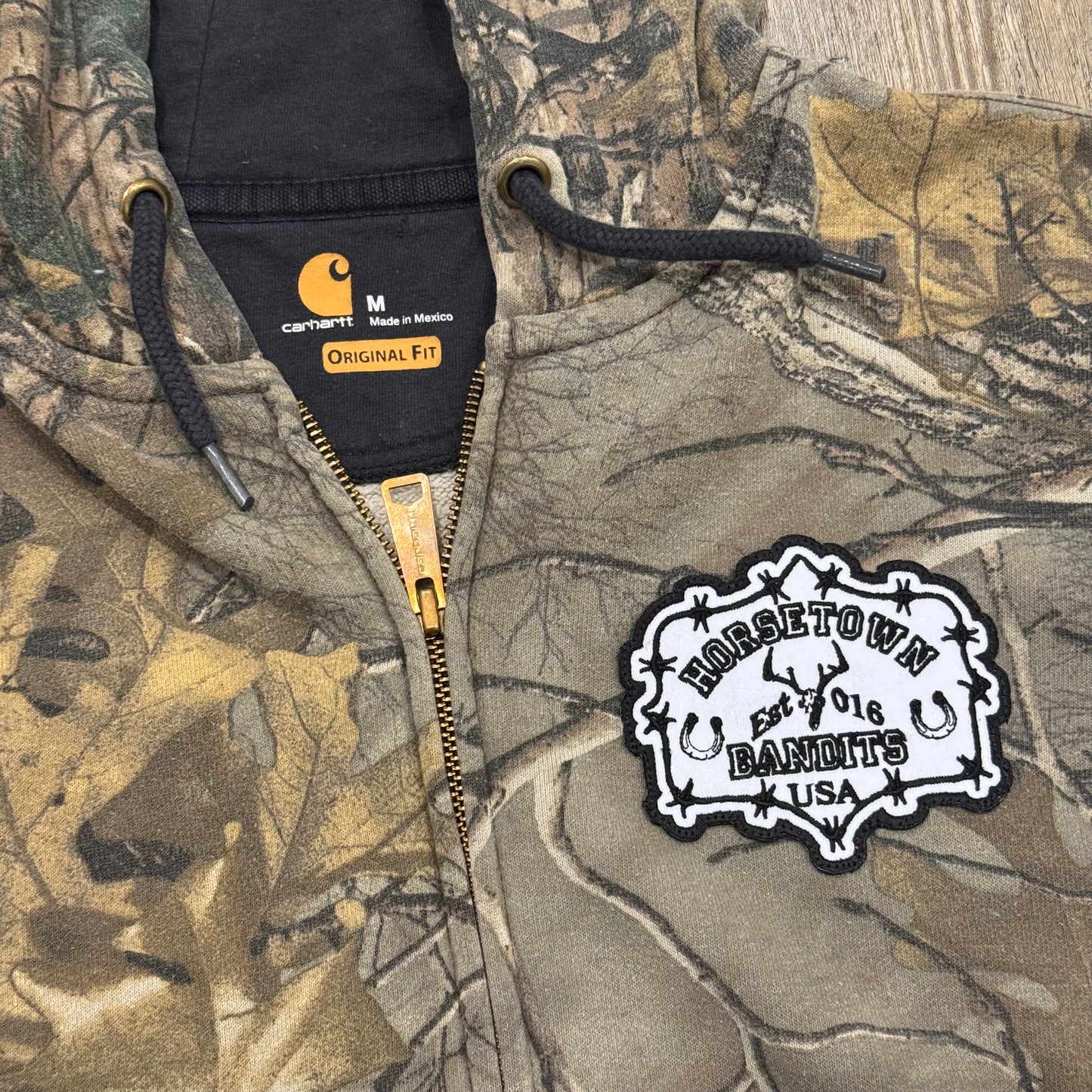 1/1 CARHARTT HTB RT CAMO ZIPUP - M/L