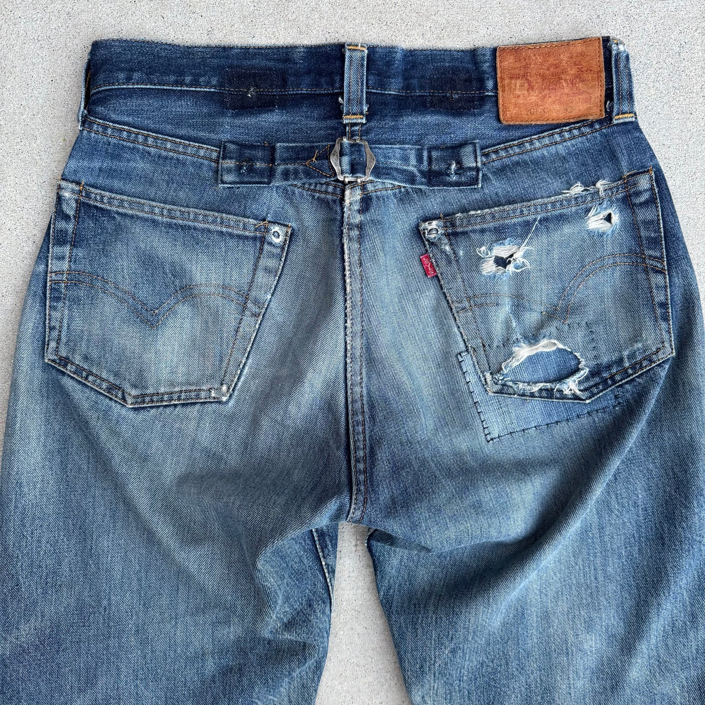 1/1 DENIM PATCHWORK BUCKLEBACK LEVIS 201xx 31x30