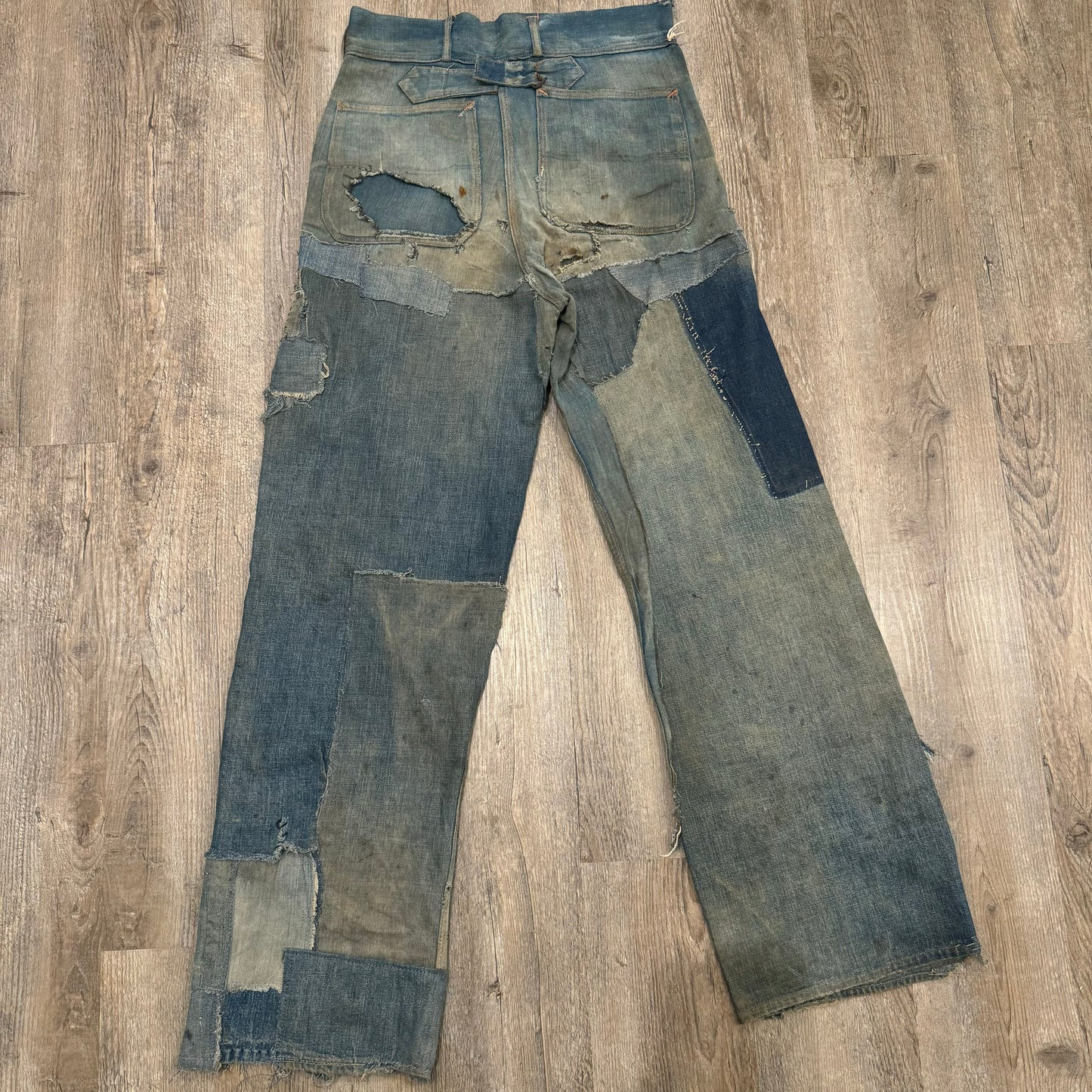 1930s N&W MULE EAR BUCKLEBACK JEANS 30x30