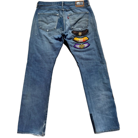 1/1 DENIM PATCHWORK LEVI’S 36x34