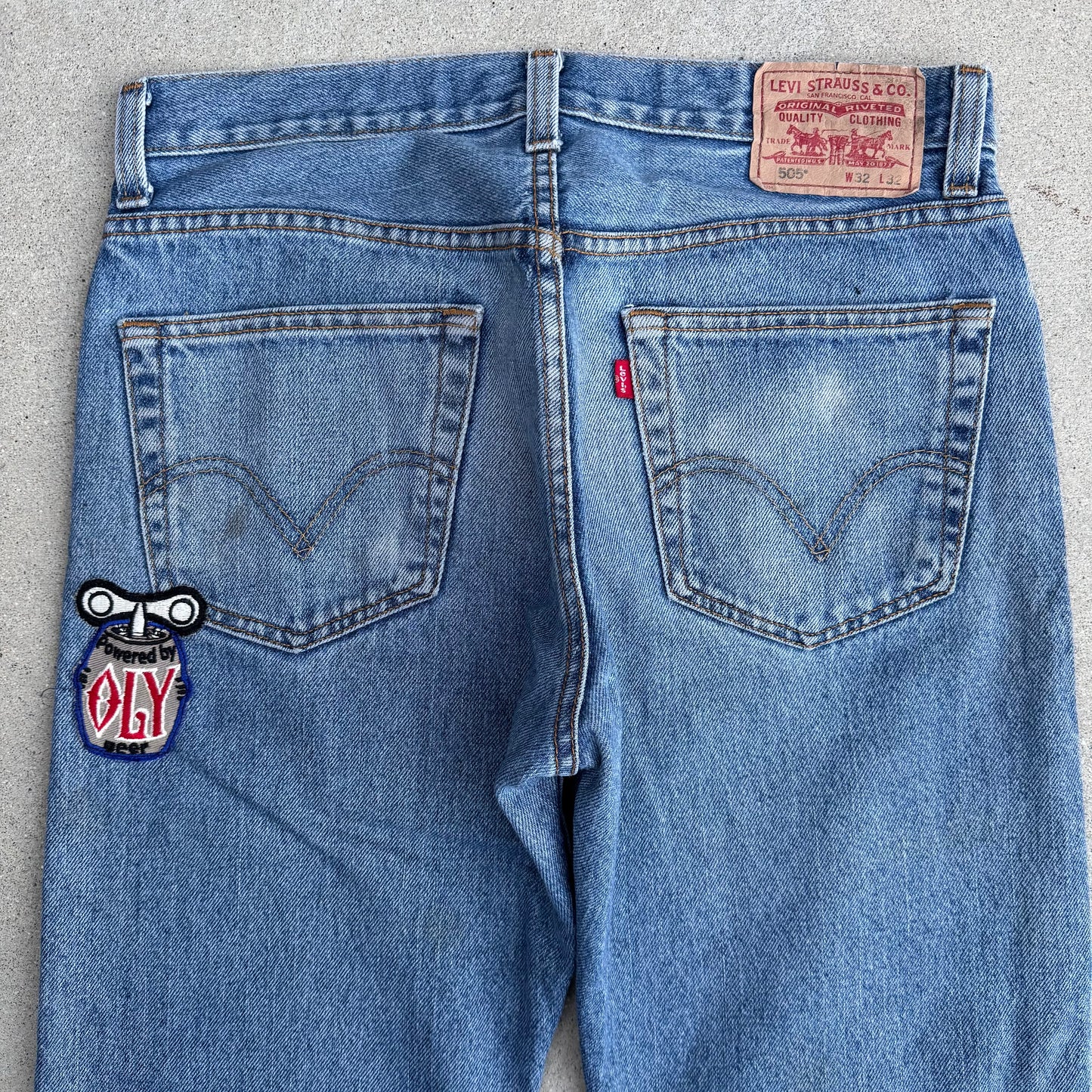 1/1 DENIM PATCHWORK LEVI 501s 32x32