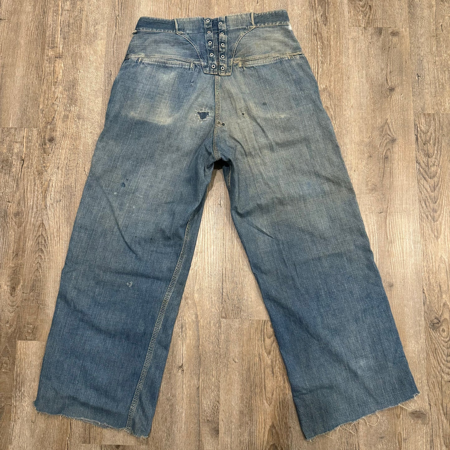 1940s THE BIG FAVORITE LACEBACK JEANS 32x30