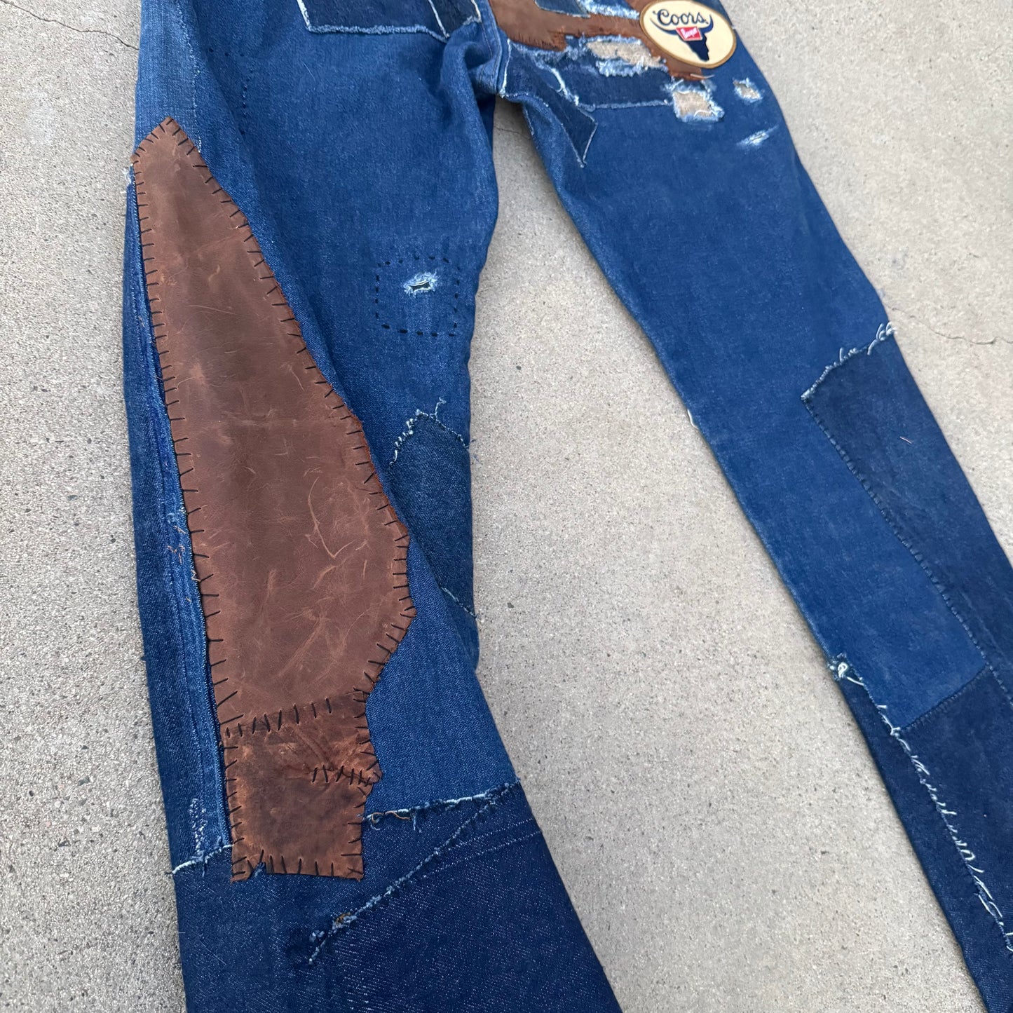 1/1 COWBOYCUT PATCHWORK WRANGLERS 32x33