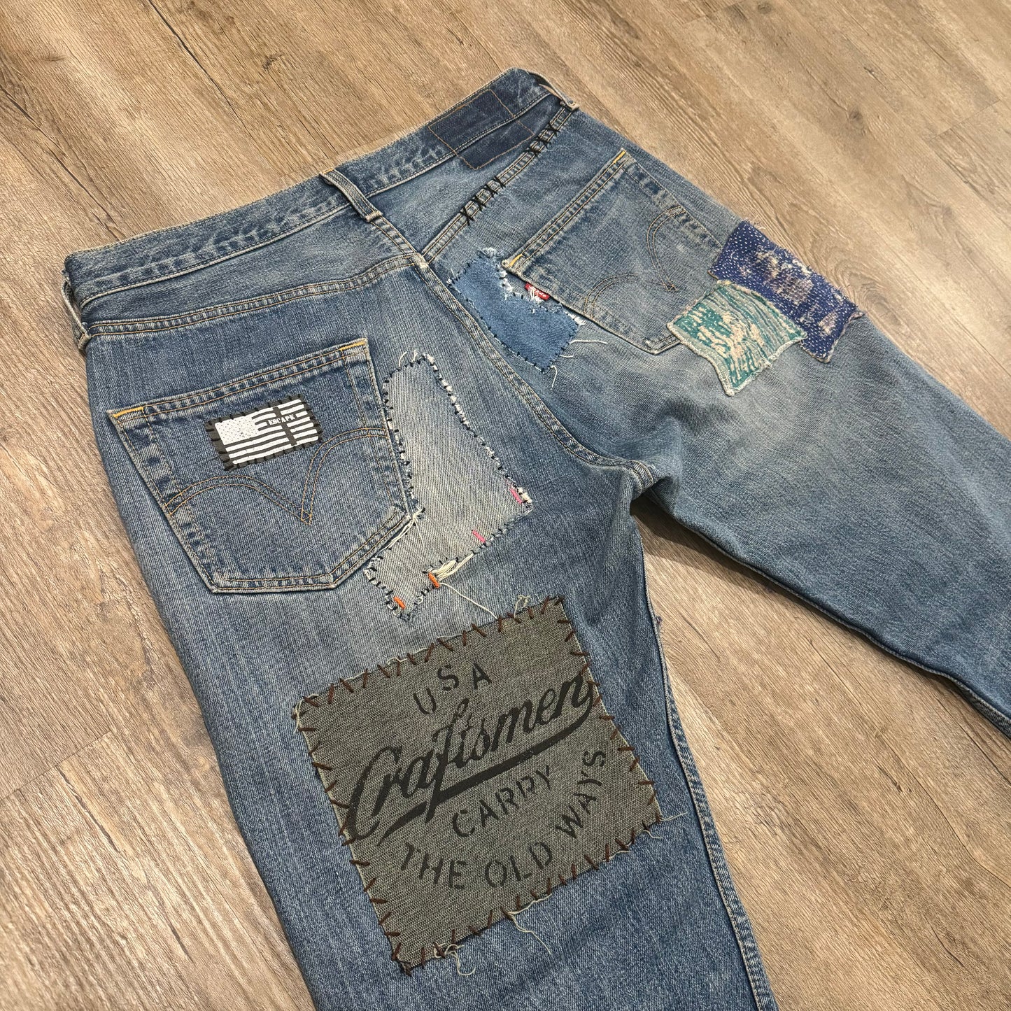 1/1 BUTTON FLY PATCHWORK LEVI’S 36x30