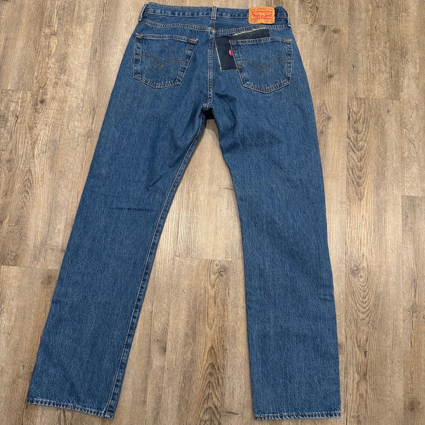 1/1 DOUBLE KNEE PATCHWORK LEVI’s 34x34