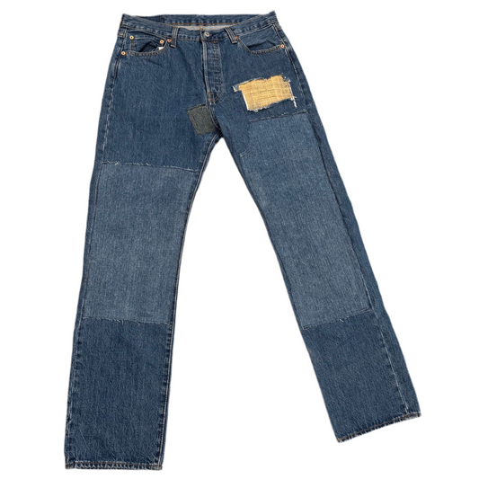 1/1 DOUBLE KNEE PATCHWORK LEVI’s 34x34