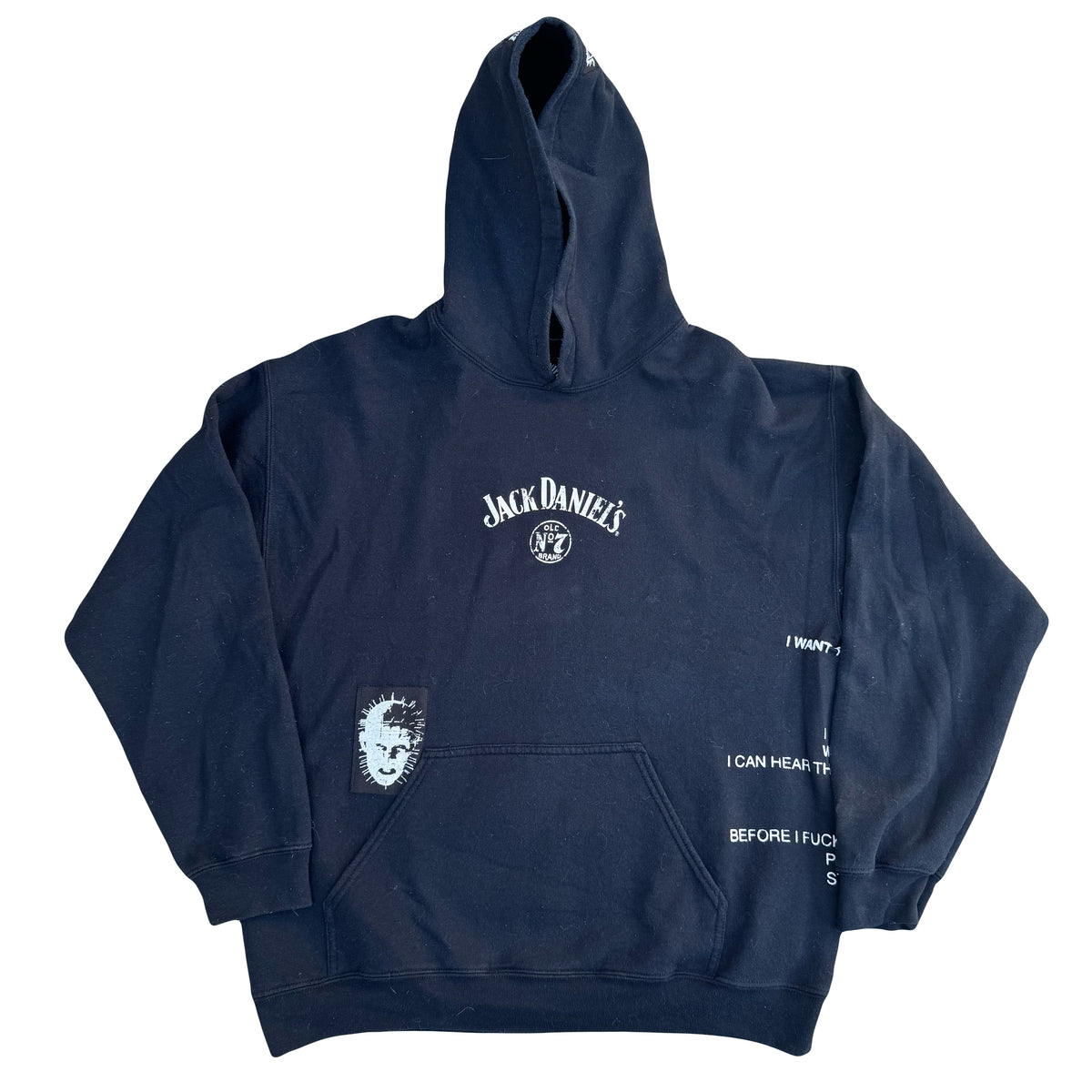 1/1 JACK DANIELS PATCHWORK HOODIE - LARGE
