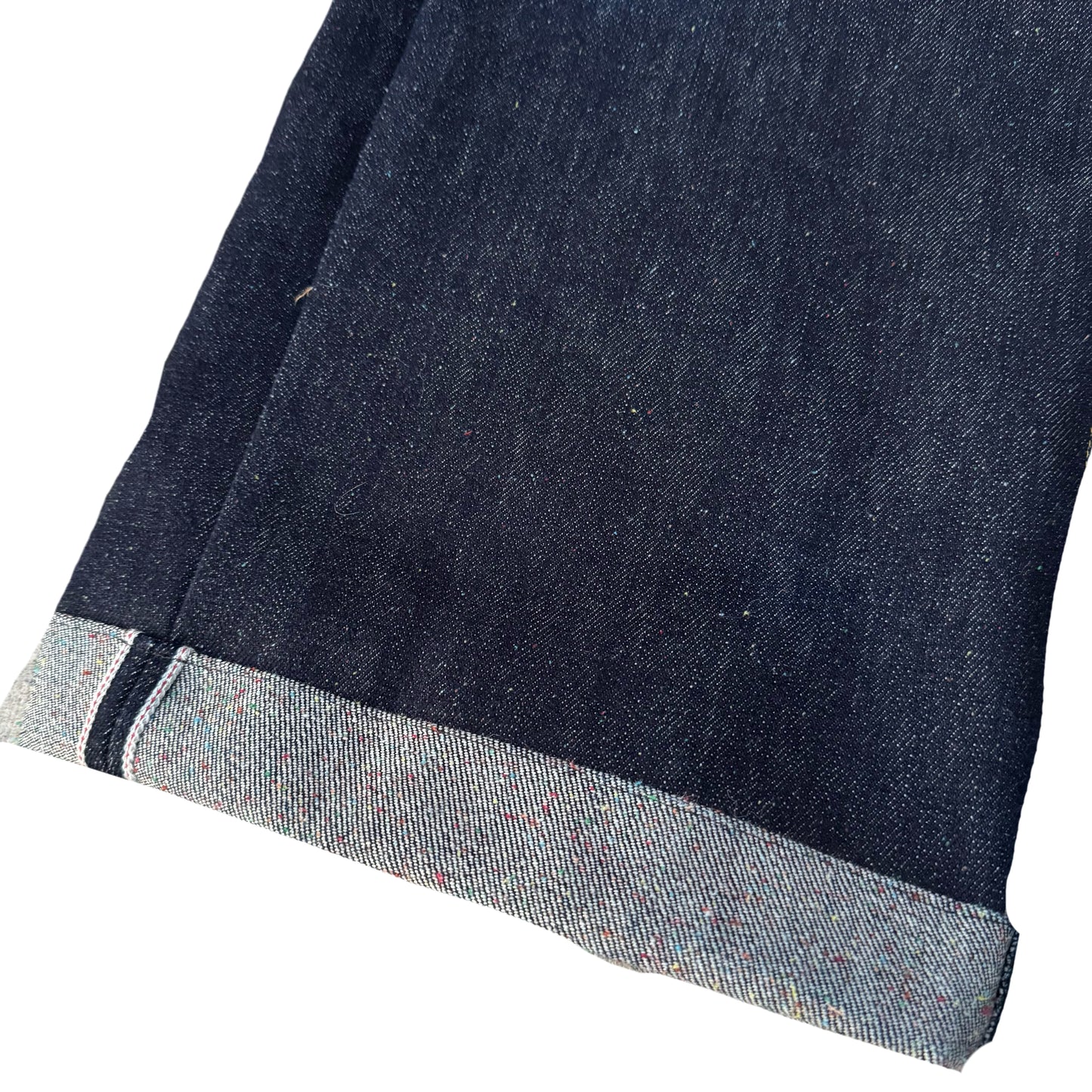 1/1 DENIM RAINBOW NEP SELVEDGE MULE EARS 18oz 33x32