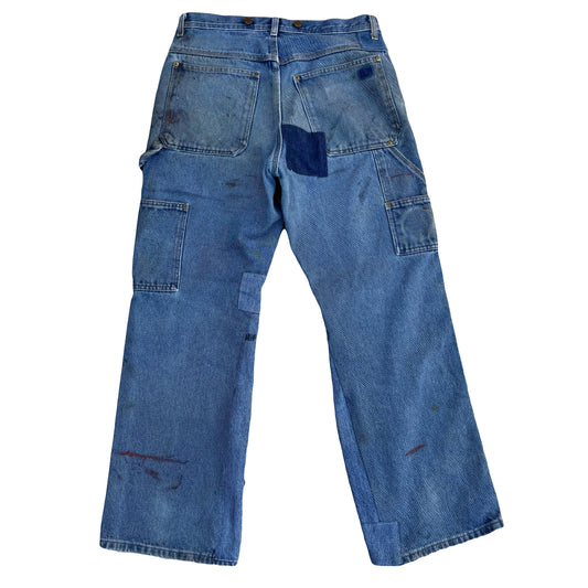 1/1 DENIM PATCHWORK DOUBLE KNEE 32x32