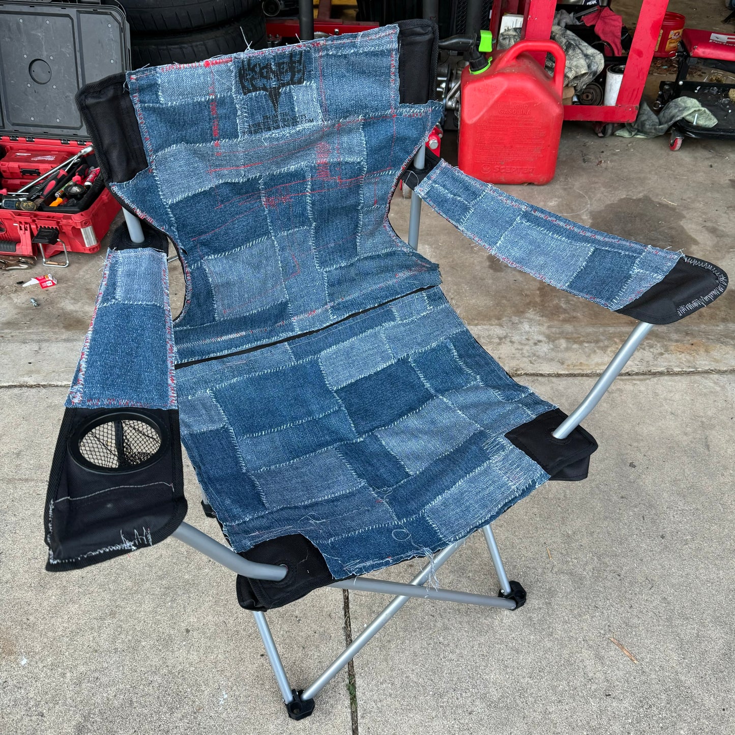 1/1 PATCHWORK FOLDABLE CHAIR
