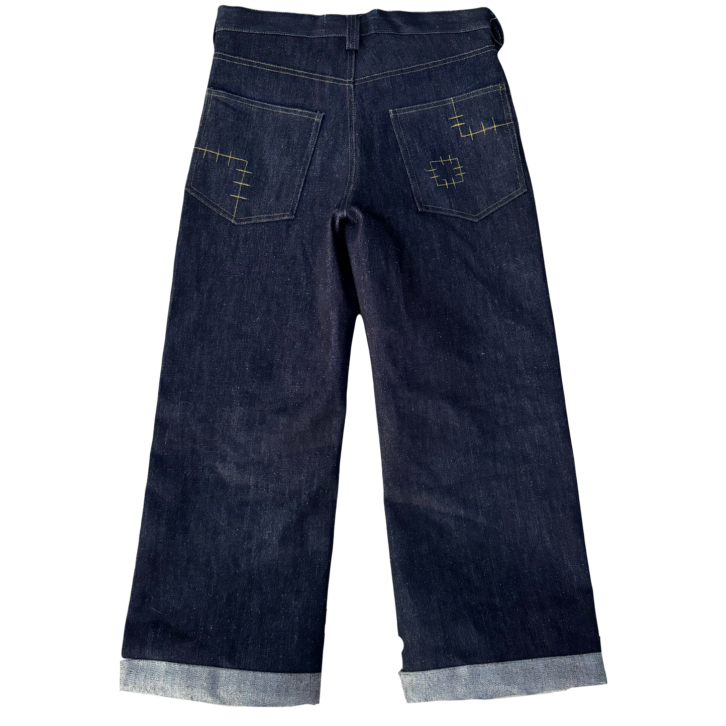 1/1 DENIM RAINBOW NEP SELVEDGE MULE EARS 18oz 33x32