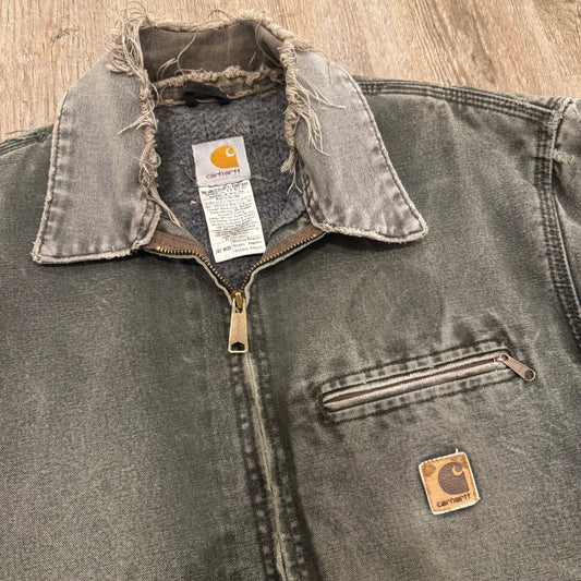 1/1 CARHARTT DISTRESSED DETROIT JACKET - MEDIUM