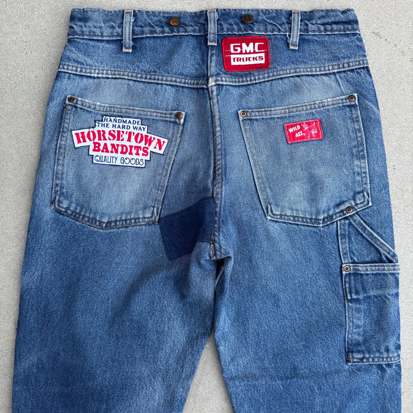 1/1 DENIM PATCHWORK DOUBLE KNEES 36x30