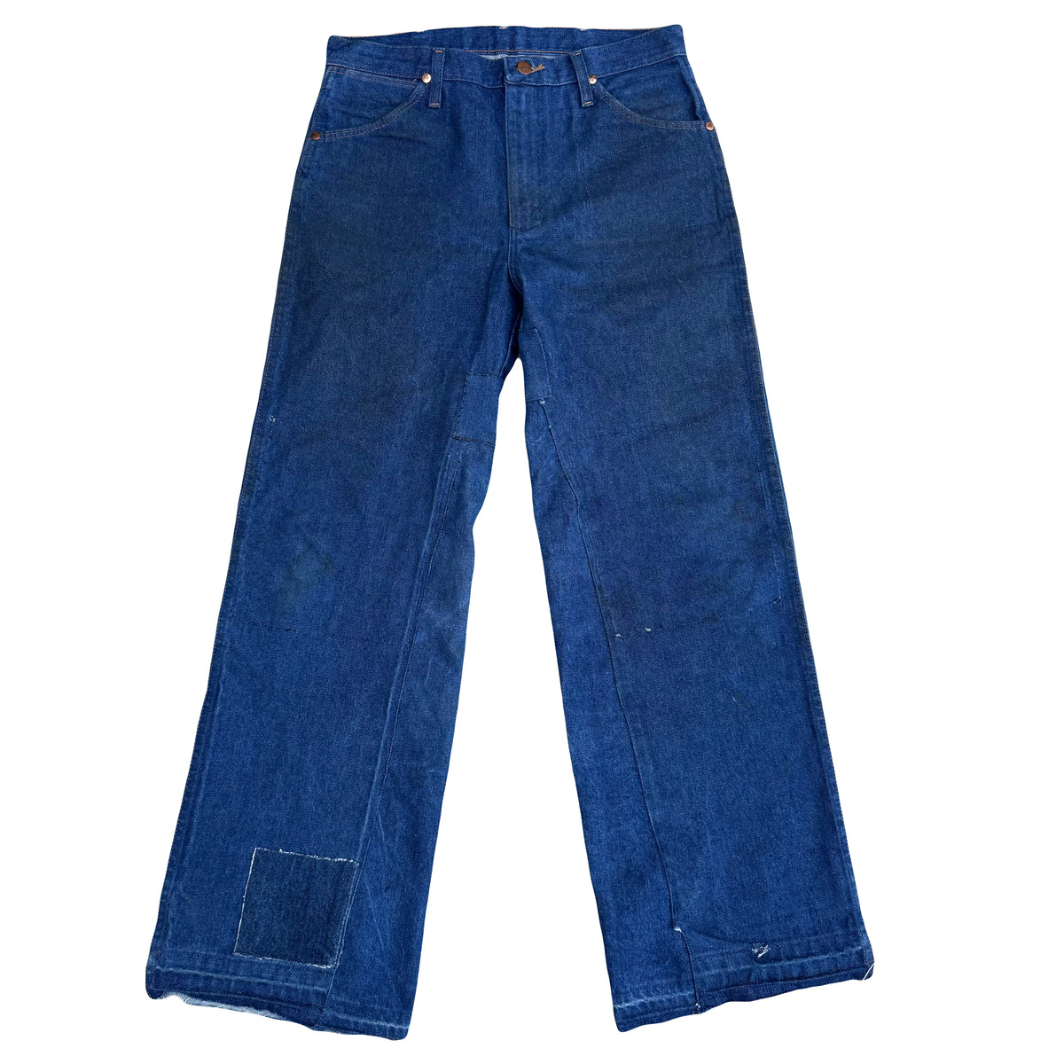 1/1 DENIM PATCHWORK WRANGLERS 32x32
