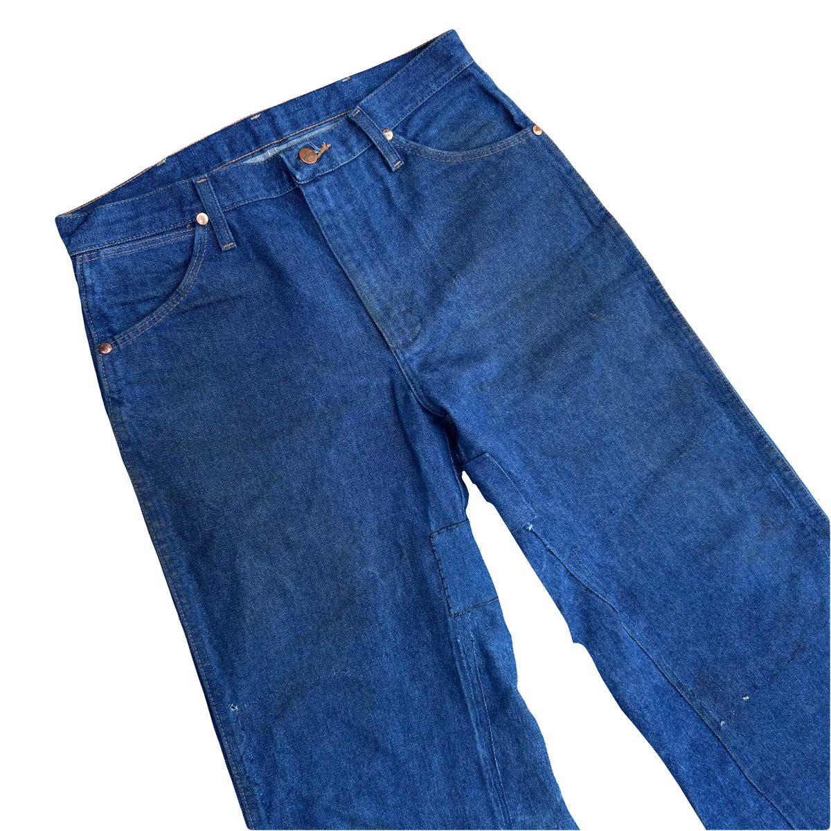 1/1 DENIM PATCHWORK WRANGLERS 32x32