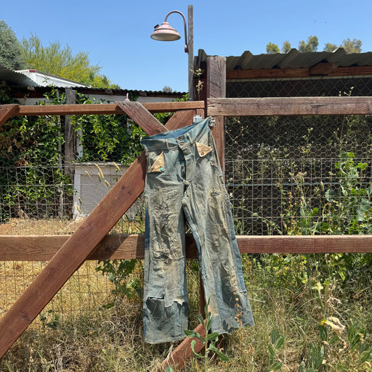 1930s N&W MULE EAR BUCKLEBACK JEANS 30x30