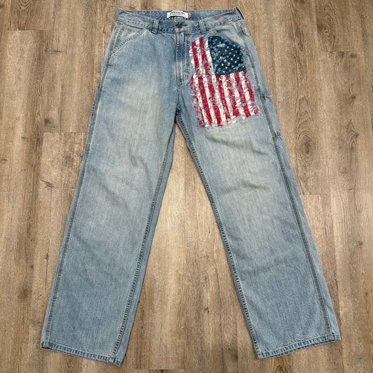 1/1 DENIM PATCHED LEVIS - 33x33