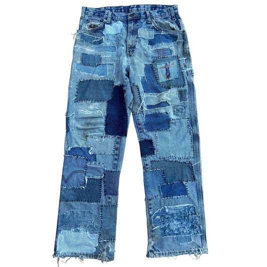 1/1 DICKIES PATCHWORK CARPENTERS 34x32