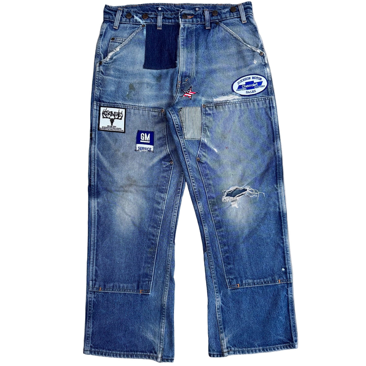 1/1 DENIM PATCHWORK DOUBLE KNEES 36x30