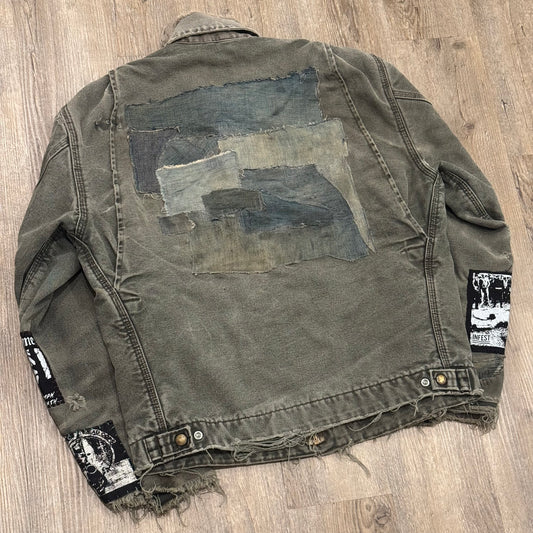 1/1 CARHARTT DISTRESSED DETROIT JACKET - MEDIUM