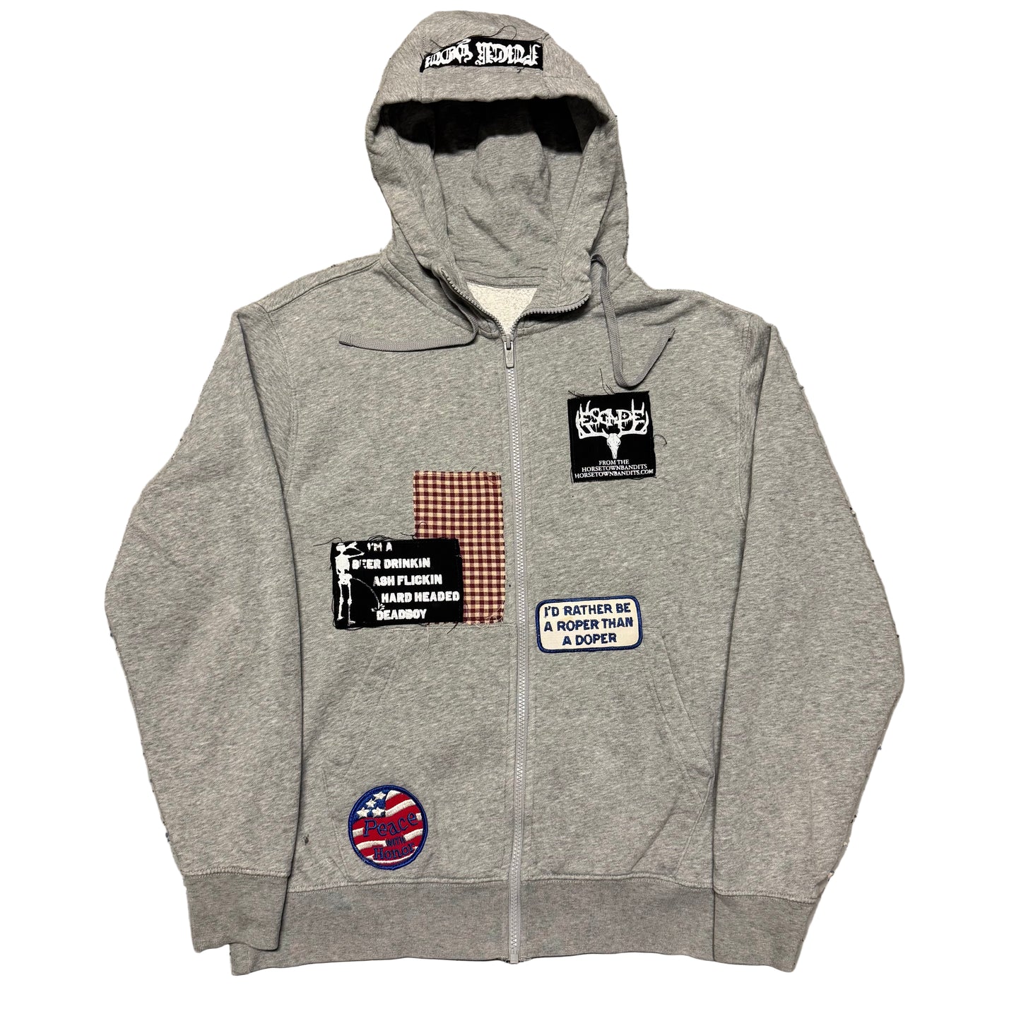 1/1 PATCHWORK ZIPUP HOODIE - MEDIUM
