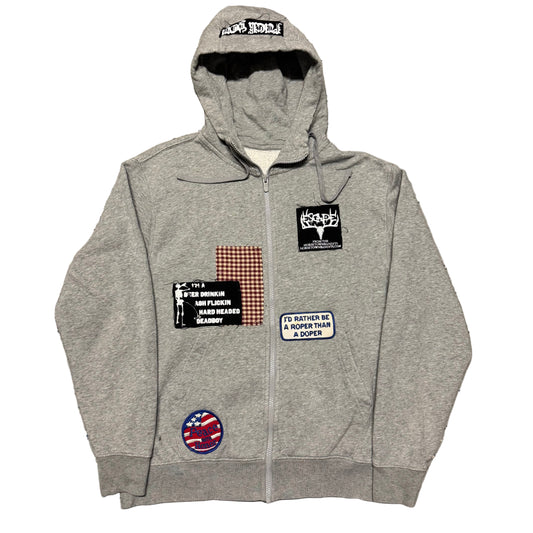 1/1 PATCHWORK ZIPUP HOODIE - MEDIUM