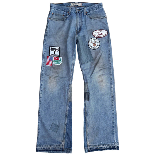 1/1 DENIM PATCHWORK LEVI 501s 32x32