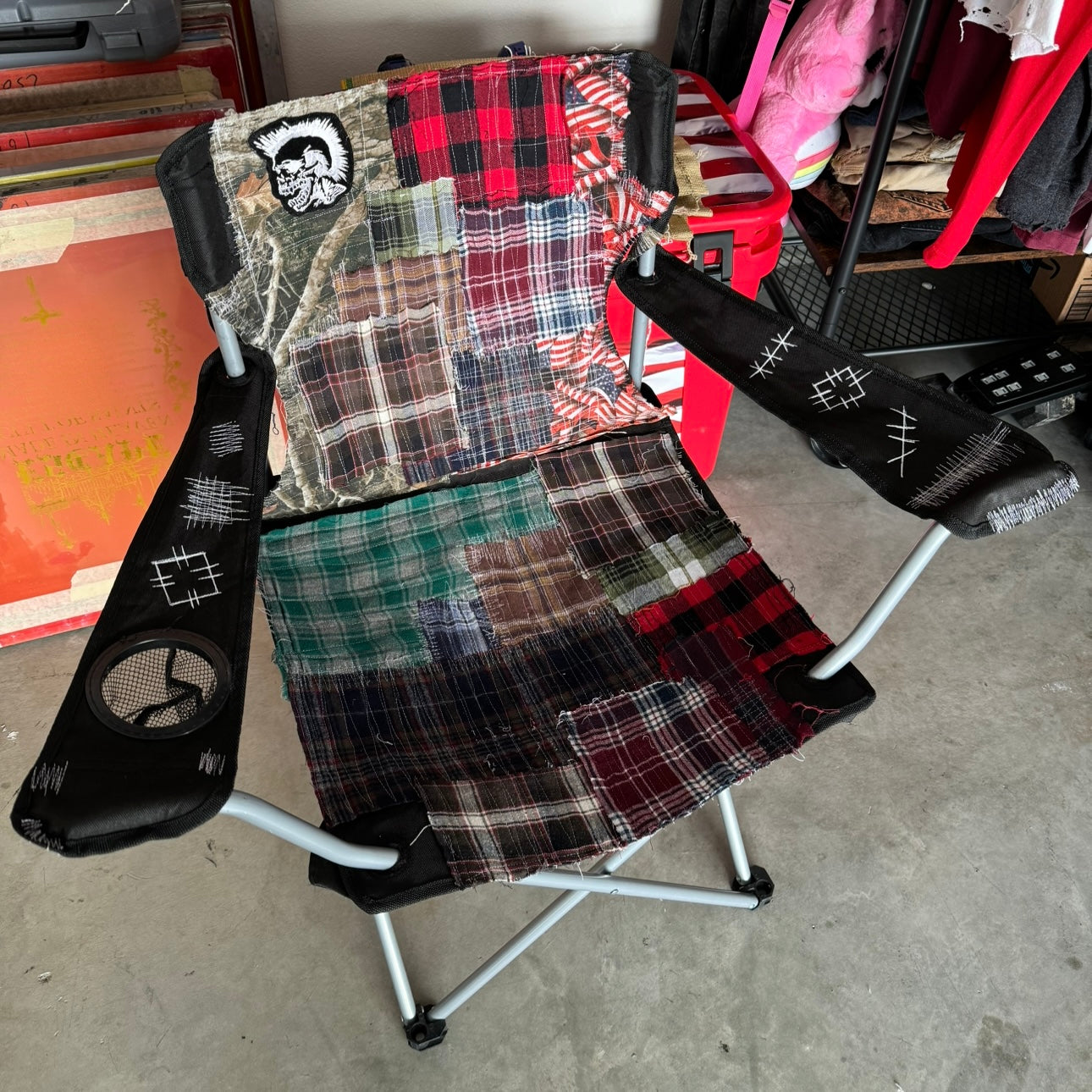 1/1 PATCHWORK FOLDABLE CHAIR