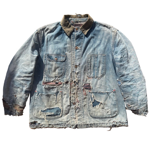 1940s UNION PACIFIC CHORE JACKET - L/XL