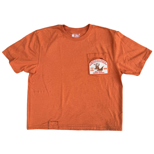 1/1 HTB PATCHWORK CROPPED POCKET T-SHIRT - MEDIUM