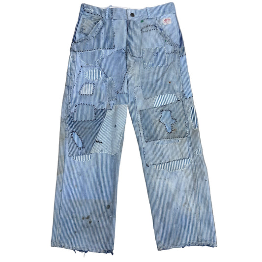 1950s ROUNDHOUSE HICKORY WORK PANTS 33x31