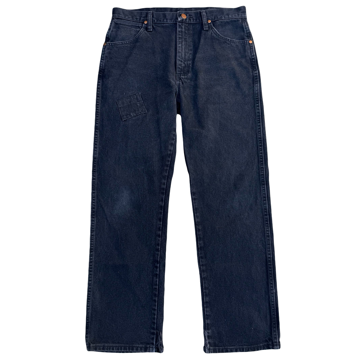 1/1 DENIM PATCHWORK WRANGLERS 32x30