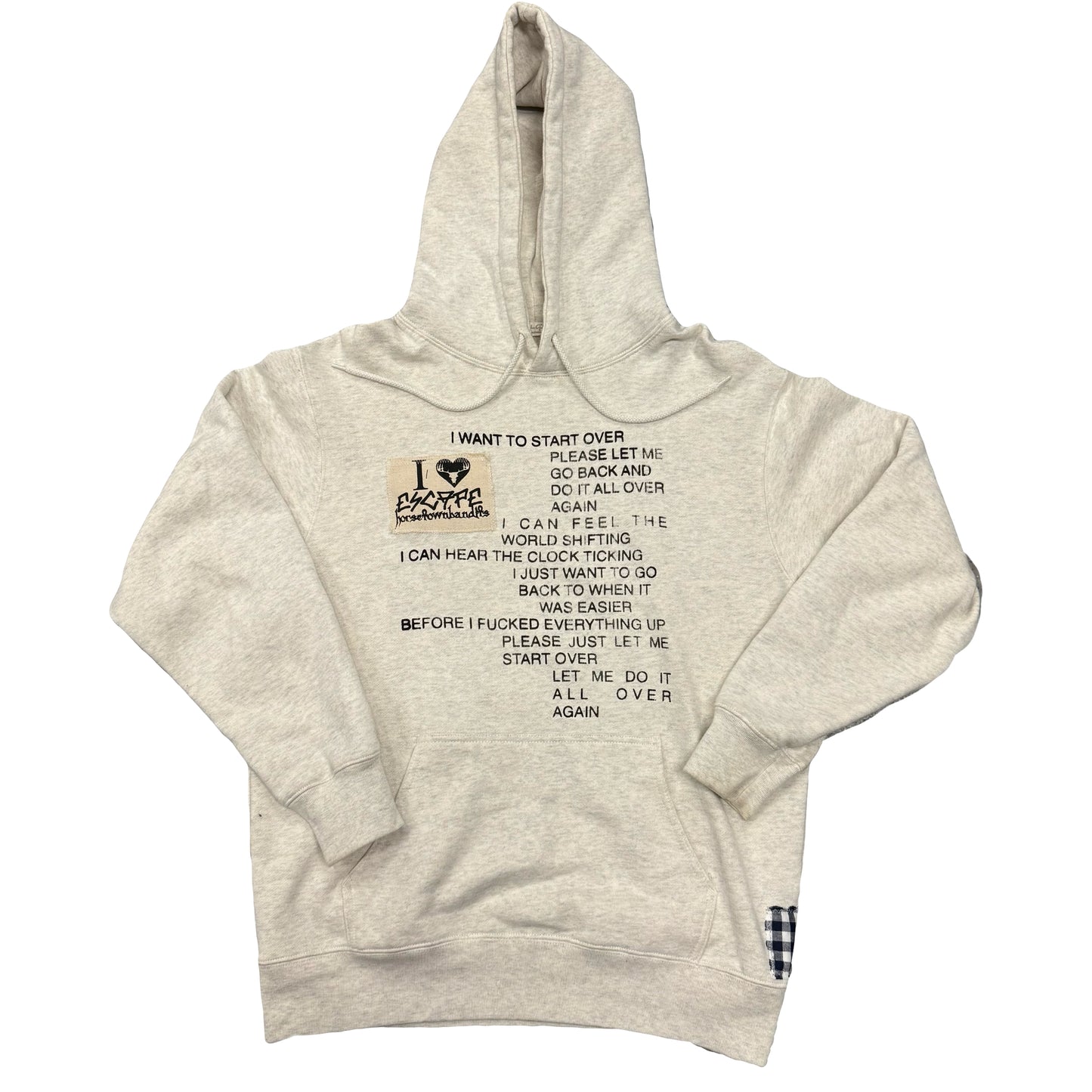 1/1 ESC SADIFORNIA PATCHWORK HOODIE - LARGE