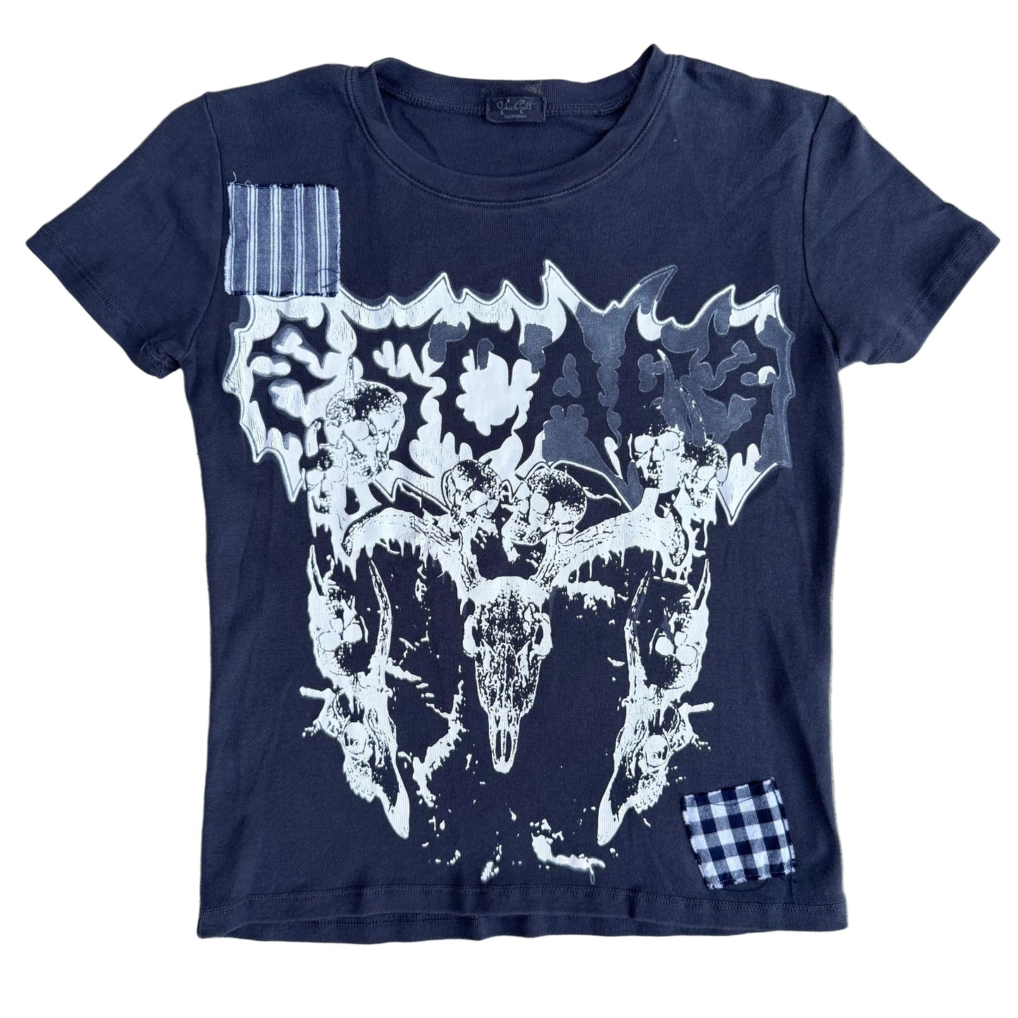 1/1 GIRL ESC BRANDY MELVILLE PATCHED TSHIRT