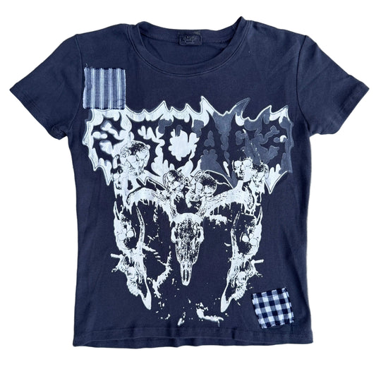 1/1 GIRL ESC BRANDY MELVILLE PATCHED TSHIRT
