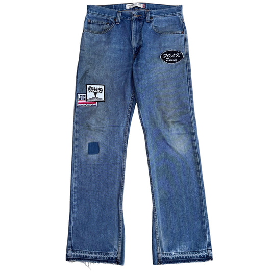 1/1 DENIM PATCHWORK LEVI 501s 32x32