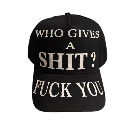 01 BLACK SLOGAN HAT