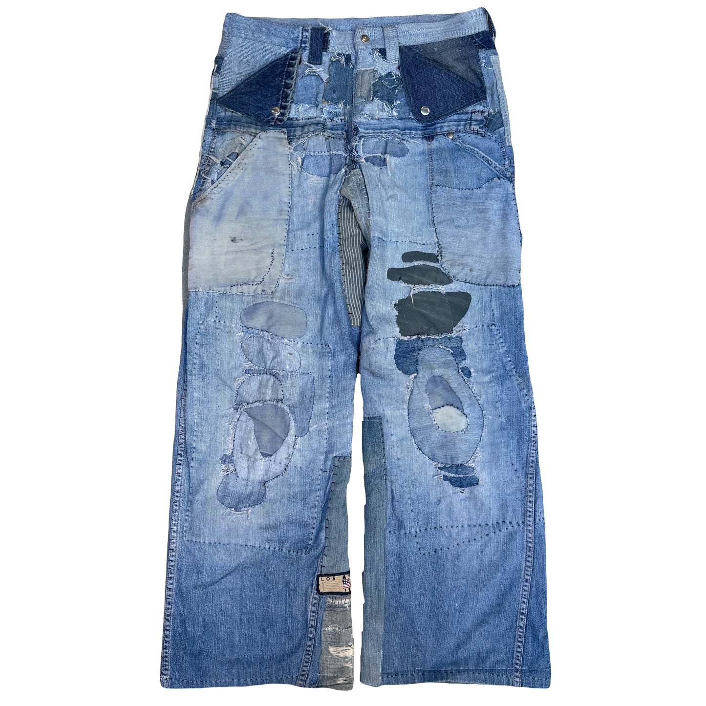 1/1 DENIM PATCHWORK SELVEDGE MULE EARS 32x32