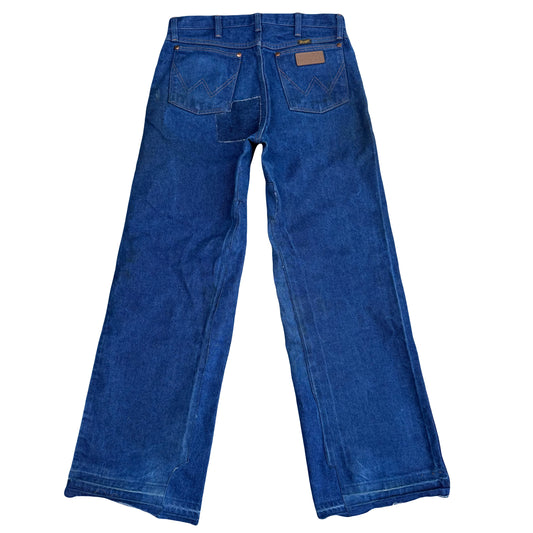 1/1 DENIM PATCHWORK WRANGLERS 32x32