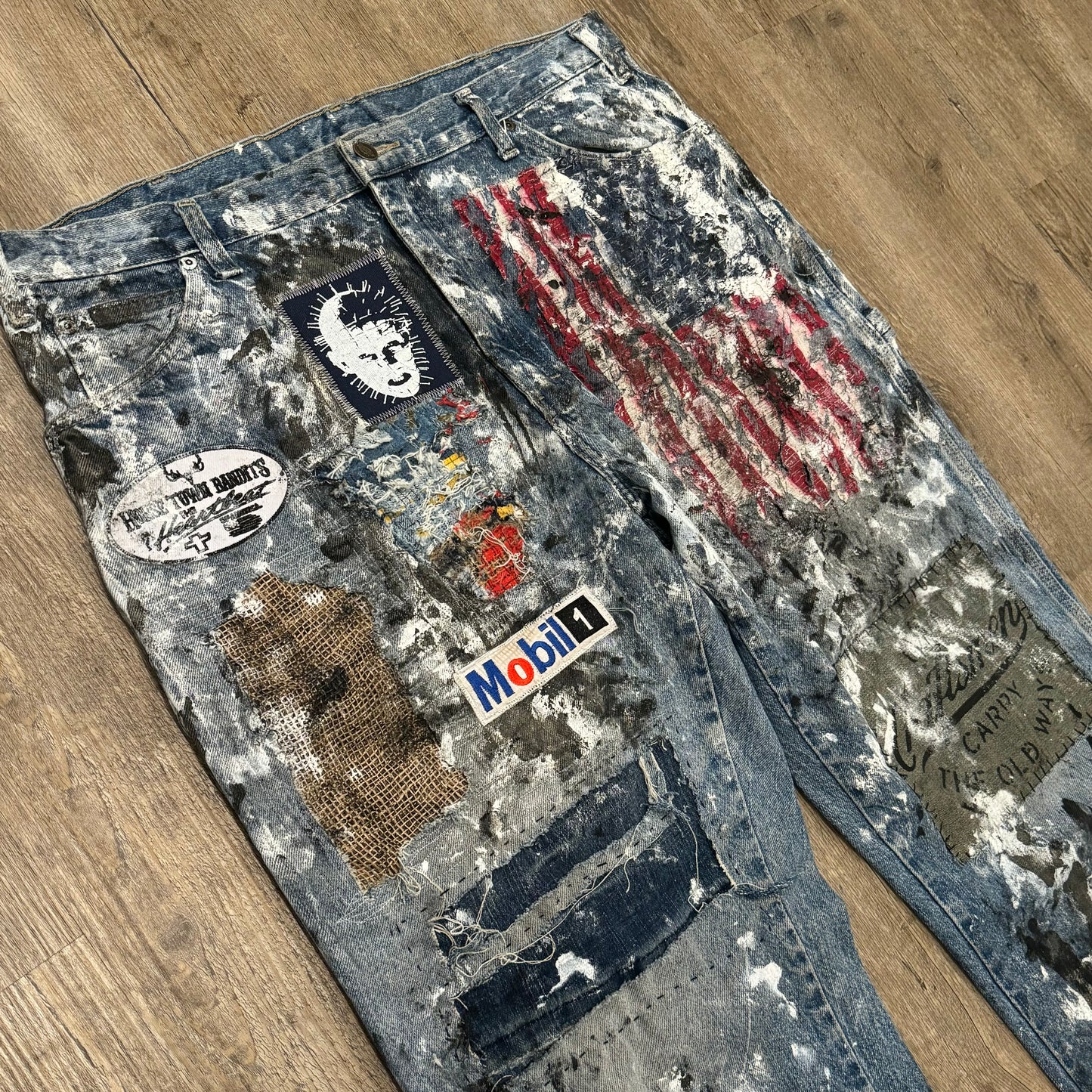 1/1 CARPENTER PATCHWORK PANTS - 38 x 32