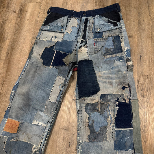 1/1 DENIM PATCHWORK SELVEDGE DENIM 32x32