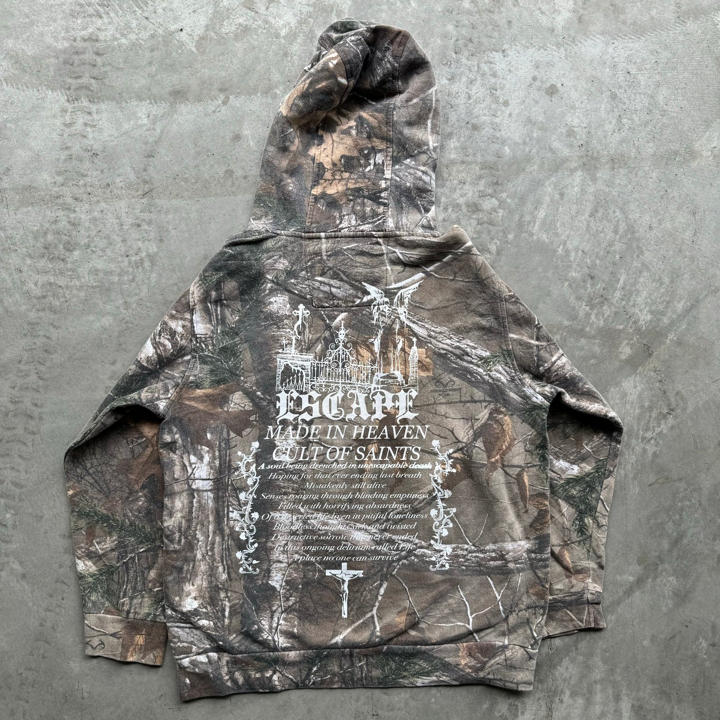 1/1 GIRLS HOODIE CAMO - XSMALL