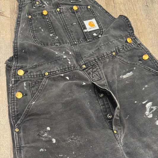 1/1 CARHARTT DISTRESSED PAINTER OVERALLS 32x32