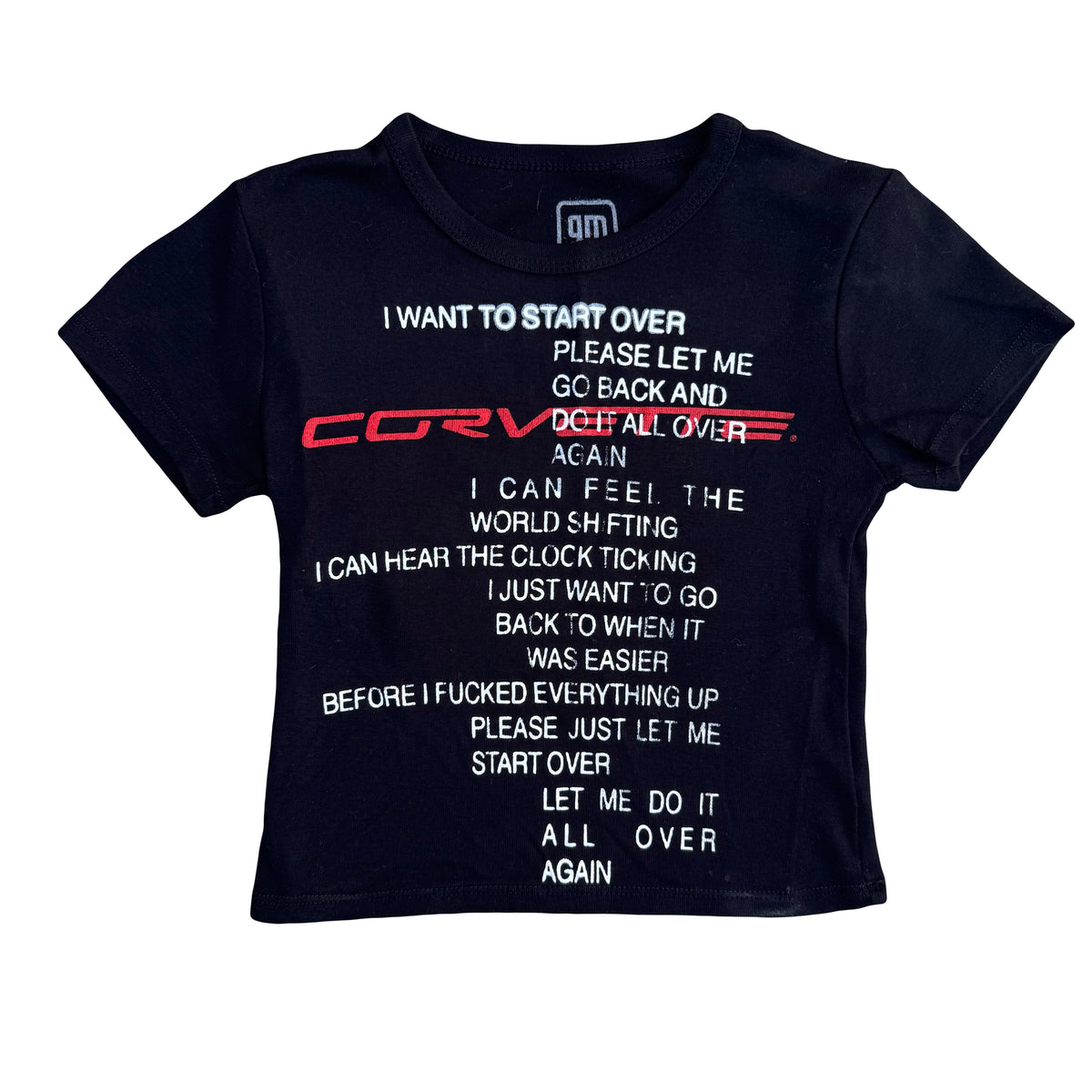 1/1 SLOGAN CORVETTE BABY TEE
