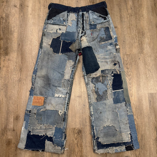 1/1 DENIM PATCHWORK SELVEDGE DENIM 32x32